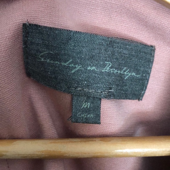 Anthropologie Sunday in Brooklyn Faux Leather Top - Picture 2 of 8